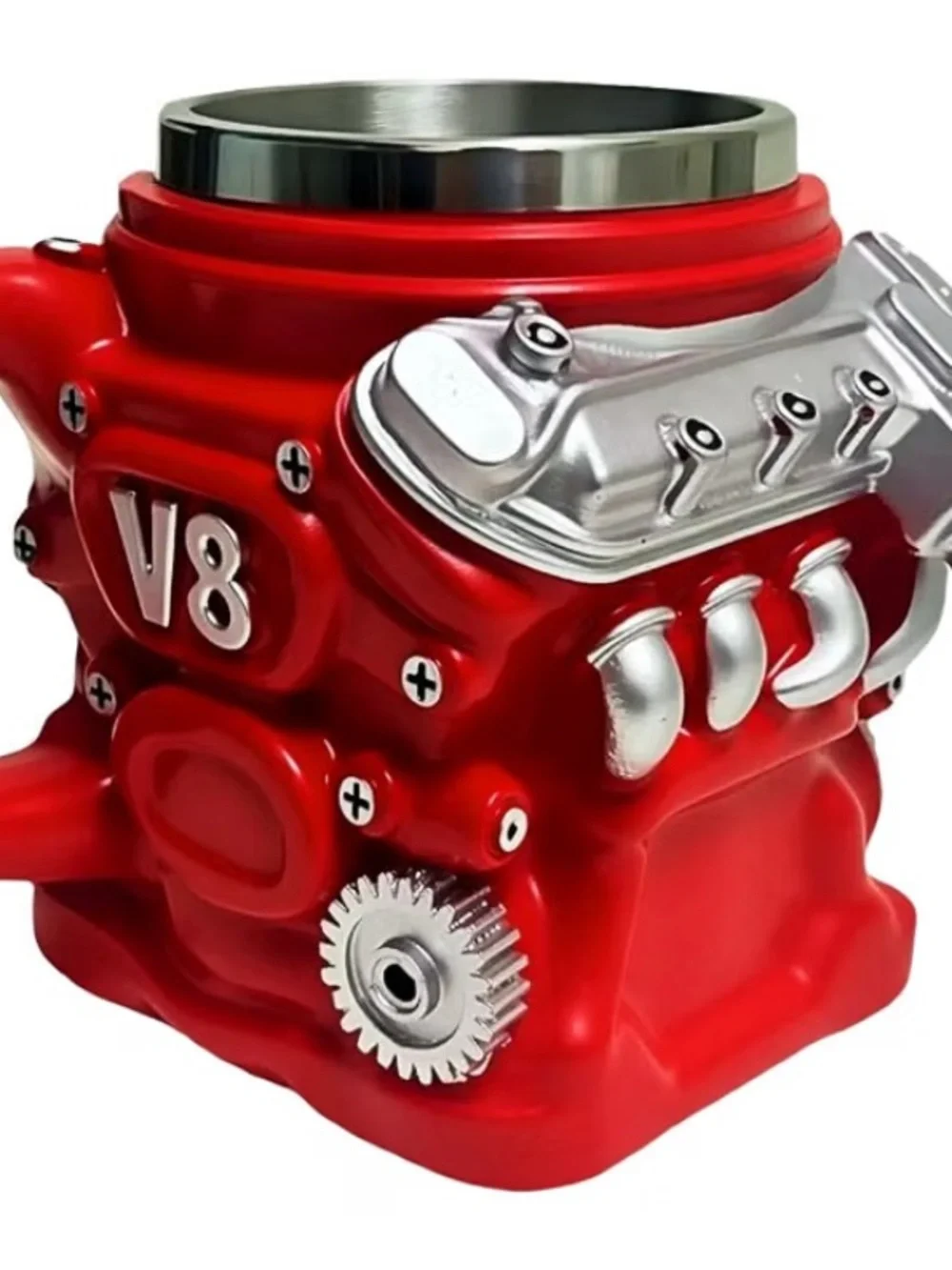 New in box Red V8 Engine Ceramic Mug - Branded Design